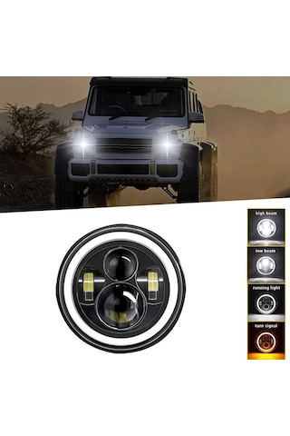 Ebitda 1pcs 7 6000k 140w Ip67 Su Geçirmez Led Far, Drl/ışık Sinyali