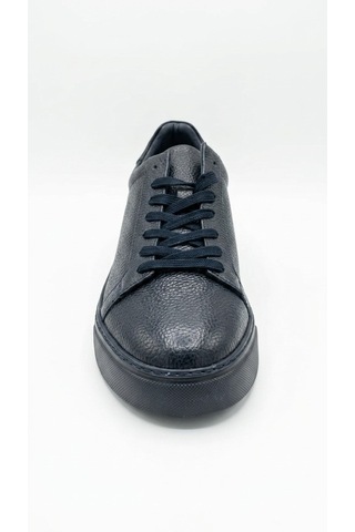 Lacivert Hakiki Deri Sneaker Ayakkabı 632.2501