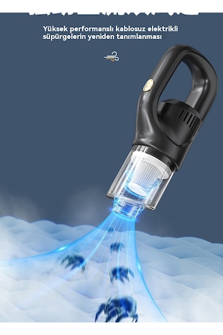 Jian Fan Taşın Kablosuz Elektrikli Süpürge Siyah