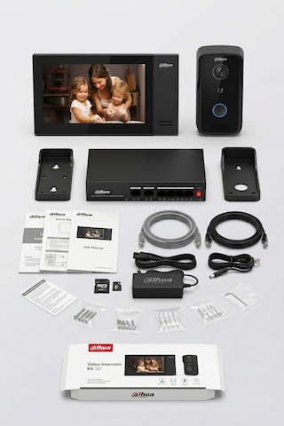 Dahua Video İntercom Kit Dhı-ktp02 Villa Kiti Akıllı Ip Görüntülü Diyafon Cep Telefonu Kontrollü Zil Paneli Ekran