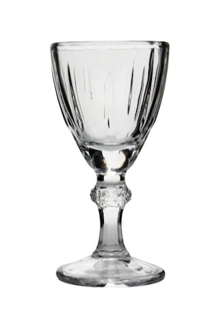 Perotti Marley Gravürlü Ayaklı Cam Kahve Yanı Su Bardağı