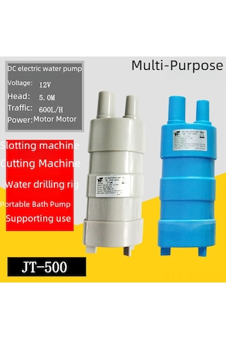 Springsun 12v Dc Mikro Dalga Su Pompası - 5m Yüksek Lifting, 10l/dk Debi - Direkt Tip Cihaz Beyaz Kablolu, Sarı, 5.5 2.1 Ana Soketli