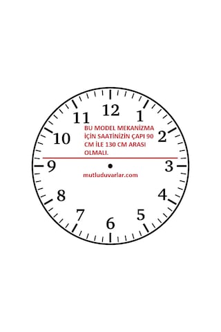 Saat Motoru-Saat Mekanizması-Saat Aparatı Siyah