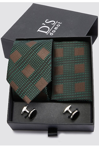 Ds Damat Standart Kravat-mendil-kol Düğmesi Aksesuar Setleri 0hf1145set03