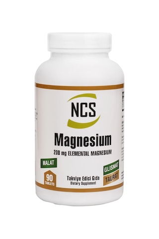 Ncs Magnesium (Magnezyum) Malat Glisinat Taurat 90 Tablet 3 Adet