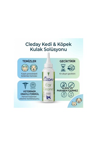 Kedi Ve Köpekler İçin Kulak Temizleme Solüsyonu