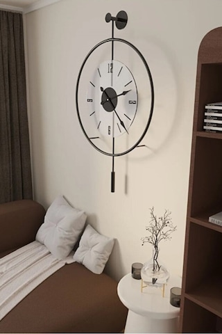 MetaQuartz Aksesuar (Büyük Boy-50*75 cm)Siyah Luxry Şefaf Cam , Modern Dekoratif Metal Cam
