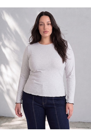 Lcw Curve Lacivert Büyük Beden Kadın Body 2'li