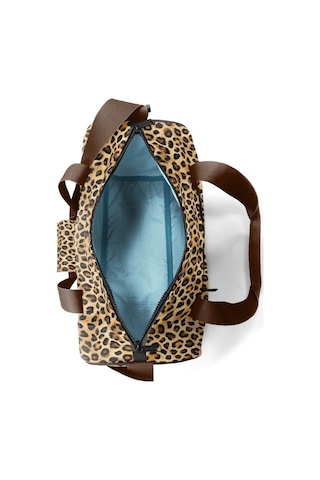 Coral High Kız Çocuk Spor Ve Seyahat Çantası - Kahverengi Leopar Desenli - 27533 Çok Renkli