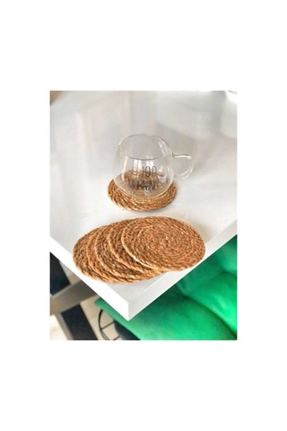 Hubrendy Tedarik Hasır Bardak Altlığı 6 Adet 412134