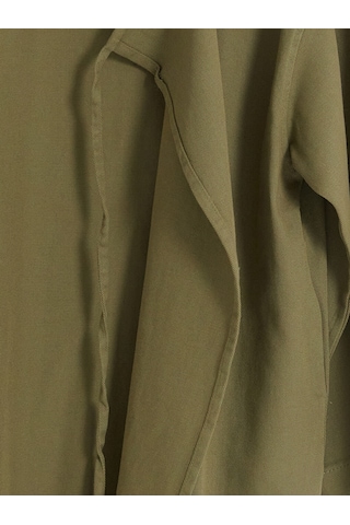 Lcw Modest Haki Kruvaze Yaka Bağcıklı Kadın Kimono