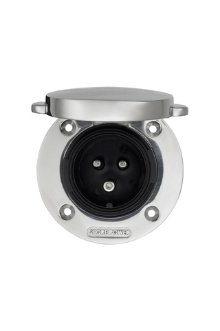 Victron Power Inlet 32a 250v Cee 2p+e Paslanmaz Çelik Kapaklı Ip56 Dış Elektrik Giriş Soketi