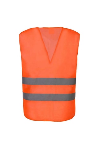 Hi-vis Turuncu Fosforlu Reflektörlü İş Güvenliği Yeleği Yüksek Görünürlük Trafik & İnşaat F.Turuncu
