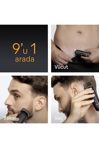 Braun Hepsi Bir Arada Series 5, 9 U 1 Arada Tıraş Kiti, Keskin Bıçak, Vücut Tıraşı Aıo5540