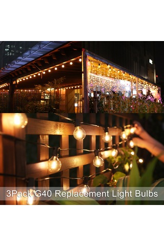 Mufunye E12 Gövde G40 Led Yedek Ampul, 1w Islak Beyaz Işık, 3 Adet Paket, 220-230v, Seri Işıklar İçin Uygun