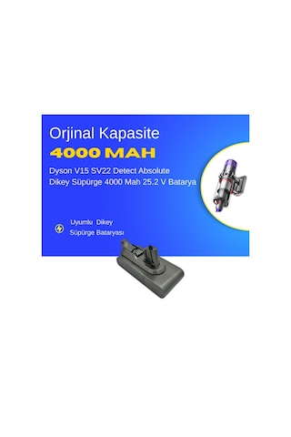 Dyson V15 Sv22 Detect Absolute 4000mah Pil Dikey Süpürge Batarya
