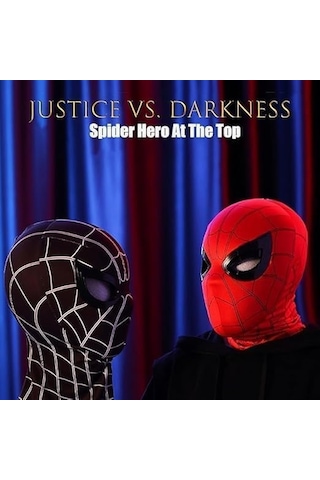 Hareketli Gözlü Örümcek Maskesi, Göz Büyüklüğünde Çene Kontrolü Olan Tam Yüz Maskesi, Çocuklar/yetişkinler İçin Kahraman Cosplay Maskesi