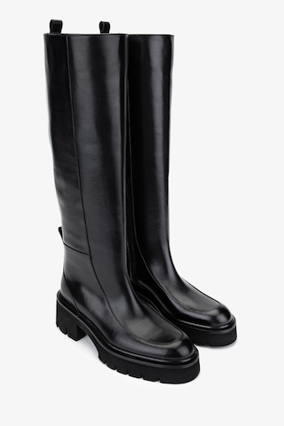 Valmenti Kadın Hakiki Deri Siyah Deri Casual Çizme 1046 22322 Bn Czm Sk24-25 Sıyah Dr Siyah Deri