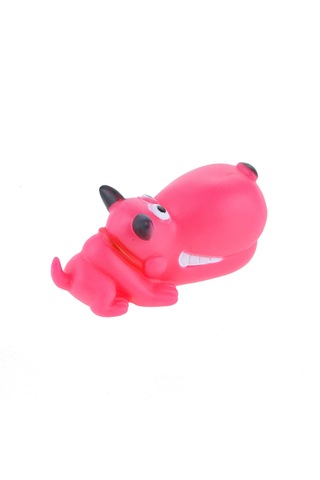 Köpek Oyuncağı Vinil Sesli Köpek Sesli Eğlenceli Pembe Dog
