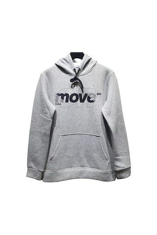Fuba Kapşonlu Sweat Move Gri Gri