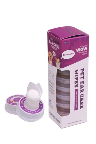 Popitclean Evcil Hayvan Kedi & Köpek Kulak Bakım ve Temizleme Mendili