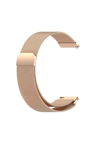 Caseonn Haylou 2 Ls02 Kordon Manyetik Metal Hasır Kayış Rose Gold