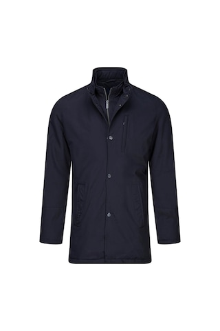 Hatemoğlu Lacivert Slim Fit Hakim Yaka 100% Pamuk Pardösü 2982349 Lacivert