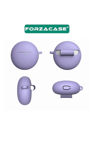 Forzacase Huawei Freebuds 7i İle Uyumlu Anahtar Askılıklı Bluetooth Kulaklık Kılıfı - Fc1134 Siyah