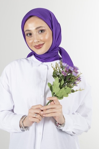 Latte Brisa Vual Eşarp /1196 - Mor