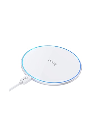 Hoco. Cw6 Pro Easy 15w 1m Kablosuz Magsafe Şarj Cihazı - Beyaz