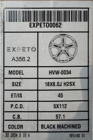 5x112 18 İnç Voswagen Golf 7-8 Gtı Passat Jetta Seat Leon Audi Skoda Uyumlu Jant 1 Takım Dört Adet