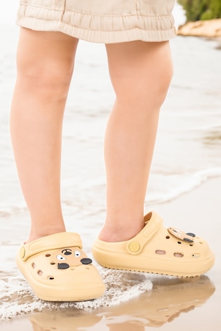 Kiko Kids Eva Plaj Havuz Okul Kreş Kız Çocuk Terlik Twg 755 Bej