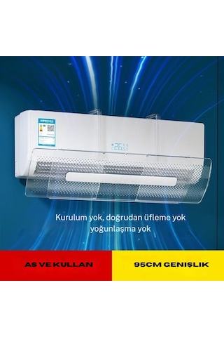 Monozone Şeffaf Klima Hava Yönlendirici Çarpma Önleyici
