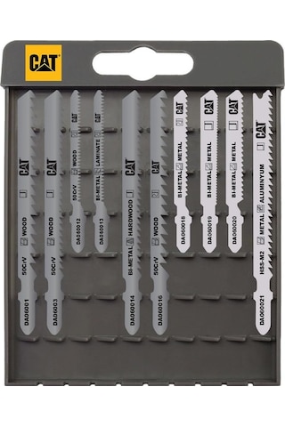 Cat Da06903 10 Parça Profesyonel Metal/ahşap Hassas/kaba Kesim Dekupaj Testere Ucu Fr Da06903