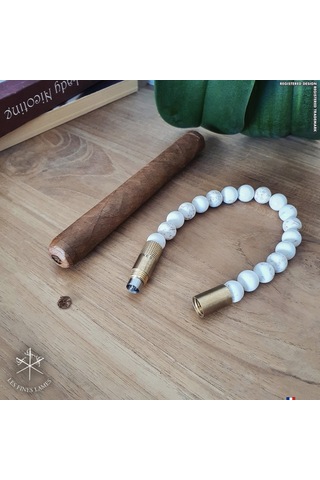 Les Fines Lames Punch Bileklik Brass Magnezit - L