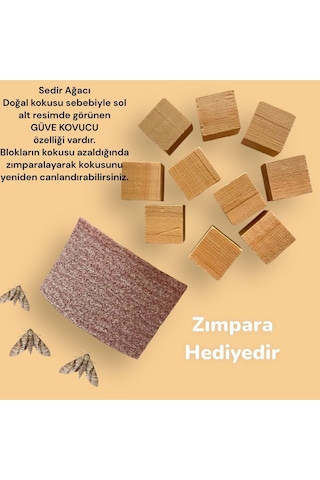Doğal Güve Kovucu Sedir Ağacı 10 Adet Küp Doğal Naftalin Alternatifi Kahverengi Doğal Güve Kovucu Sedir Ağacı 10 Adet Küp Doğal Naftalin Alternatifi Kahverengi