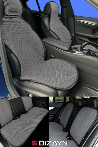 S-dizayn Oto Koltuk Koruyucu Kılıf Set Füme Universal 2+3 Parça Ön Arka