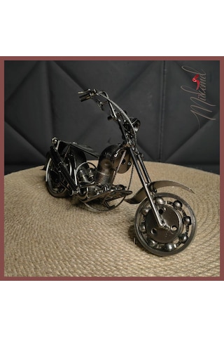Steampunk Metal Motosiklet Maketi Koleksiyoner Ve Bikerlar