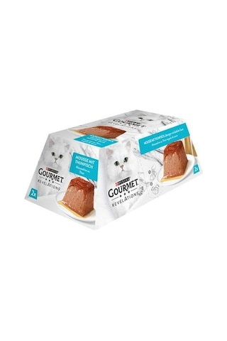 Gourmet Gold Revelations Ton Balıklı Ezme Yetişkin Kedi Konservesi 2 X 57 Gr