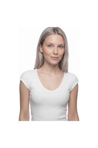 LOFT Slim Fit Kadın Tshirt K.kol Lf2042146 Q1.v1 Beyaz