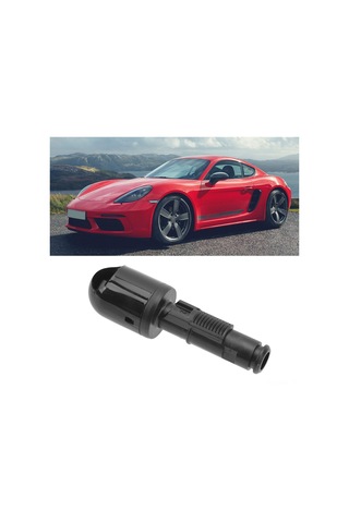 Wezone Porsche 911/718/boxster/cayman İçin Siyah Far Yıkama Nozülü - 97062825100 Oe Numara - Sürücü Güvenliği Ve Görünürlük Artırıcı