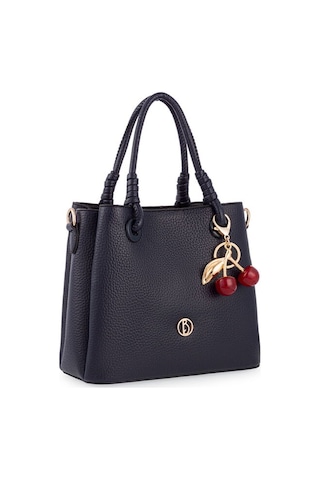 Bilik Deri Logo Detaylı Lacivert Kadın El Çantası Riv 145-r Lacivert