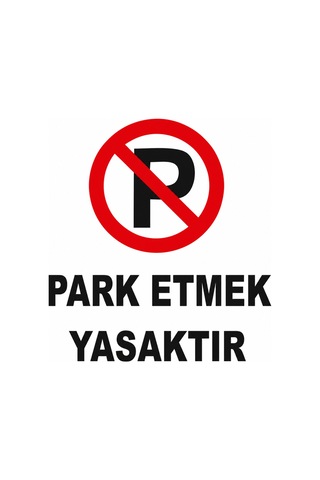 Sürpriz Hediyeli 4 Mm Foreks'li Park Etmek Yasaktır Uyarı Ikaz Levhası A4 Sticker Folyo Baskı