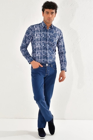 054 Slim Fit İndigo Jean Pantolon İndigo