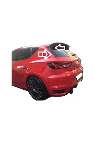 Seat Leon Mk5 Plastik Spoiler Kulağı Parlak Siyah Boyalı