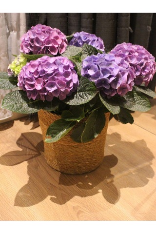 Hasır Silindir Sepet / Saksılık / Organizer / Düzenleyici Orta Boy