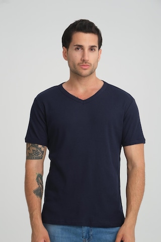 Alexander Gardi Alexandergardı Fitilli V Yaka Regular Fit T-shirt E24-74602 001