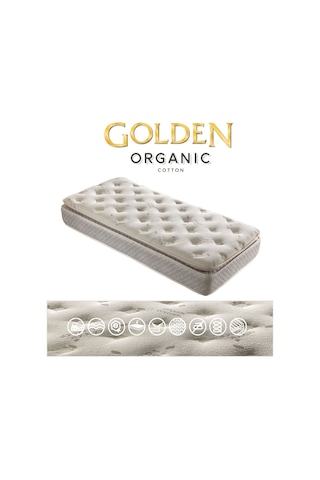 Uzunbebe 80X180 Heyner Golden Organic Cotton Ortopedik 80*180 Yaylı Yatak