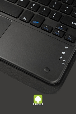Fuchsia Galaxy Tab S9 Fe İle Uyumlu Savvy Keyboard Bluetooh Bağlantılı Standlı Klavyeli Tablet Kılıfı Klavyeli Kılıf