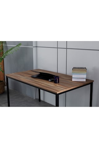 Arpelia Çalışma Masası 140 x 80 x 75 CM Siyah - Richmond Siyah